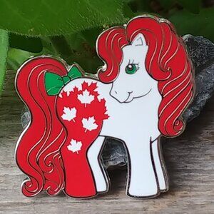 Maple pony / horse mascot metal pin from 2022